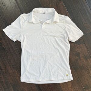 Vuori Men’s White Polo Short Sleeve Shirt